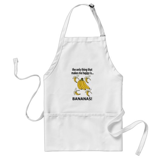 Bananas Fruit Grappige Bananen Standaard Schort (Voorkant)