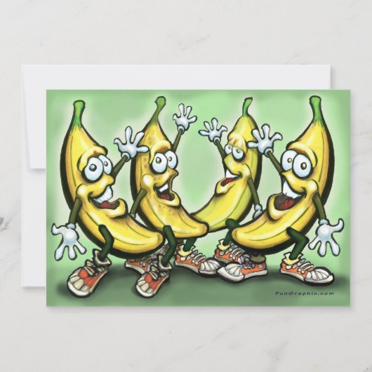 Bananas Invitation Kaart (Voorkant)