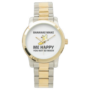 BANANAS MAAK ME HAPPY HORLOGE