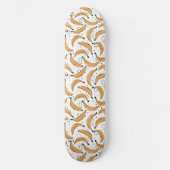 Bananas Pattern Yellow Fruit Trendy Artistic Fun Persoonlijk Skateboard (Voorkant)