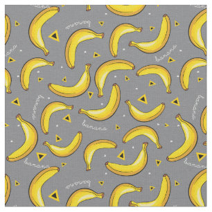 Bananas Pop Art Print Fabric Stof