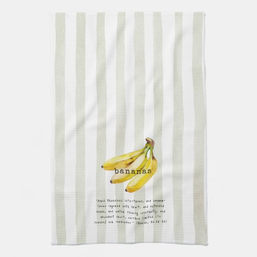 Bananas - Quran Verse Theedoek (Verticaal)