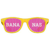 BANANAS retro Shades / Fun Party Sunbril Zonnebril (Voorkant)