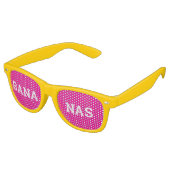 BANANAS retro Shades / Fun Party Sunbril Zonnebril (Gekanteld)