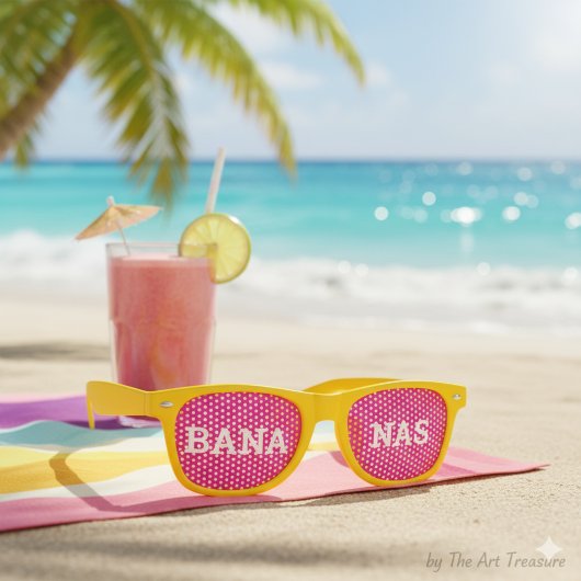 BANANAS retro zonnebril / Feest Zonnebril