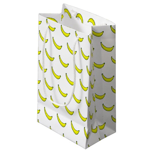 Bananas Small Gift Bag Klein Cadeauzakje (Voorkant Gekanteld)