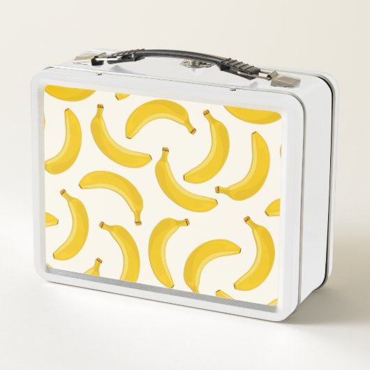 Bananas Tropical Fruit Print, geel en wit (Achterkant)