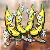Bananas Window Cling Raamsticker (Vel 2)