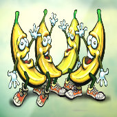 Bananas Window Cling Raamsticker (Vel 3)
