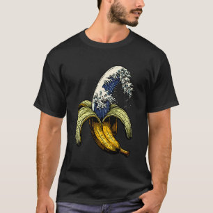Bananashirt Grote Golf van Kanagawa Banaan Hokusa T-shirt