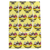 Bananasplit Ijsje Ijscoup Sundae Winkel Dessert Medium Cadeauzakje (Achterkant)
