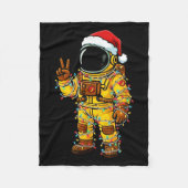 Bananaut Space Explorer - Christmas Astronaut Ligh Fleece Deken (Voorkant)