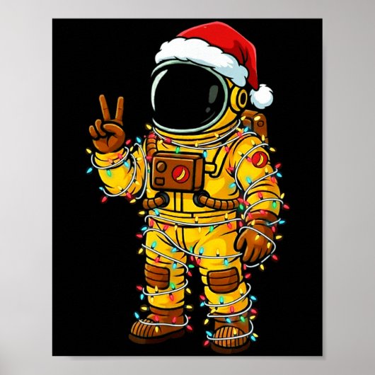 Bananaut Space Explorer - Christmas Astronaut Ligh Poster (Voorkant)