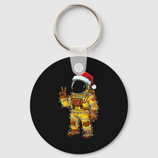 Bananaut Space Explorer - Christmas Astronaut Ligh Sleutelhanger (Voorkant)