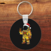 Bananaut Space Explorer - Christmas Astronaut Ligh Sleutelhanger (Voorkant)