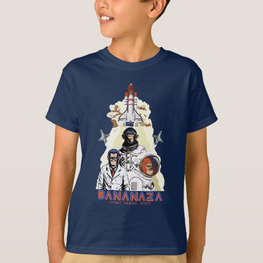 BANANAZA : Space Monkey Team T-shirt (Voorkant)