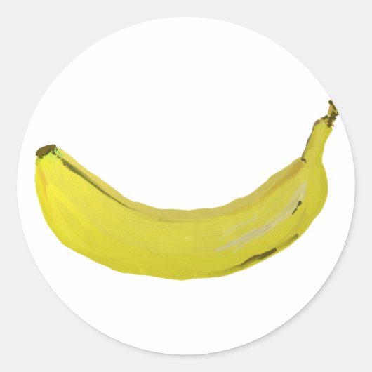 Banane Ronde Sticker (Voorkant)