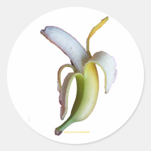 BANANE T-SHIRTS EN GIFTS RONDE STICKER