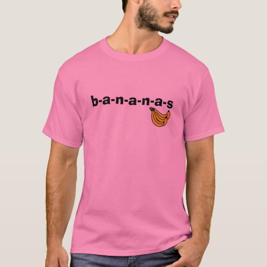 bananen, b-a-n-a-n-a-s t-shirt (Voorkant)