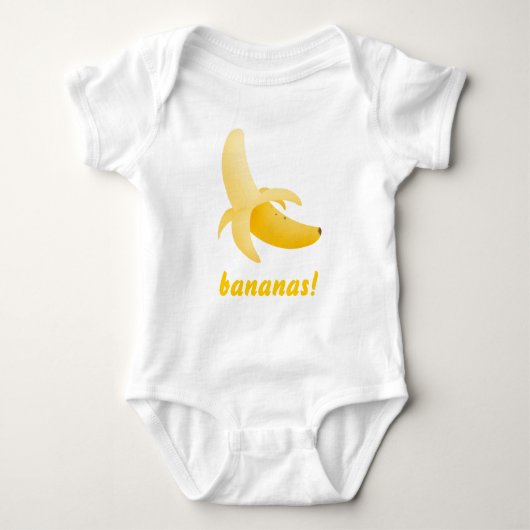 Bananen - baby t-shirt voor kruippakking (Voorkant)