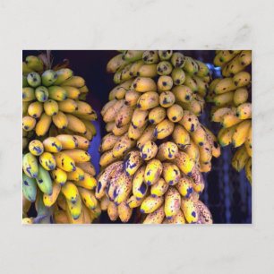 Bananen, bestemd voor verkoop op de markt, Puerto  Briefkaart