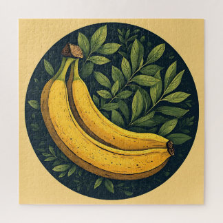 Bananen, Bladeren en een Donkere Cirkel Legpuzzel
