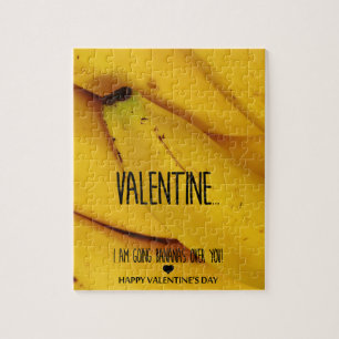 Bananen boven je Valentijnsdag Legpuzzel