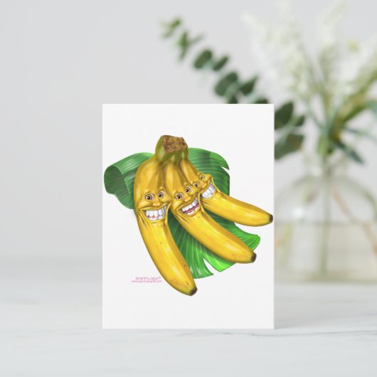 bananen briefkaart (Staand voorkant)