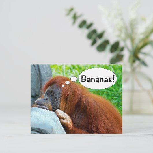 Bananen! Briefkaart (Staand voorkant)