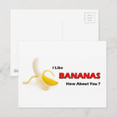 Bananen Briefkaart (Voorkant / Achterkant)