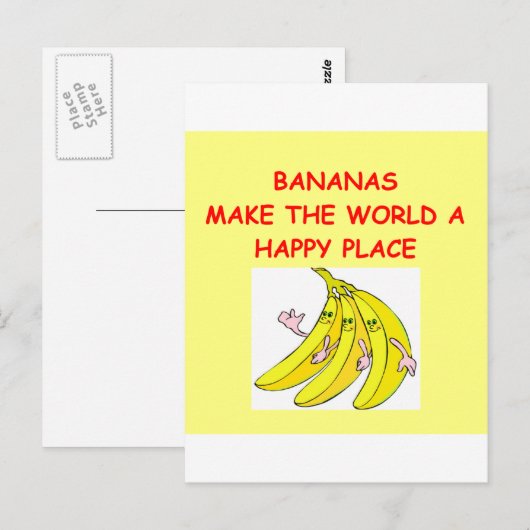 bananen briefkaart (Voorkant / Achterkant)