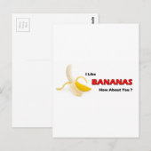 Bananen Briefkaart (Voorkant / Achterkant)