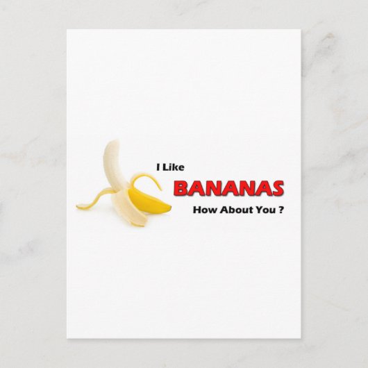 Bananen Briefkaart (Voorkant)