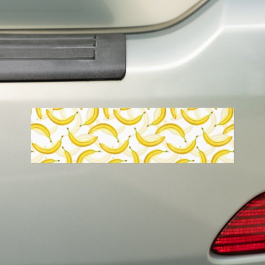 Bananen Bumpersticker (Op auto)