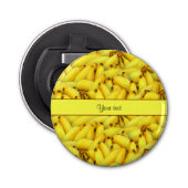 Bananen Button Flesopener (Voorkant)