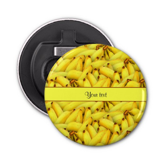 Bananen Button Flesopener (Voorkant)