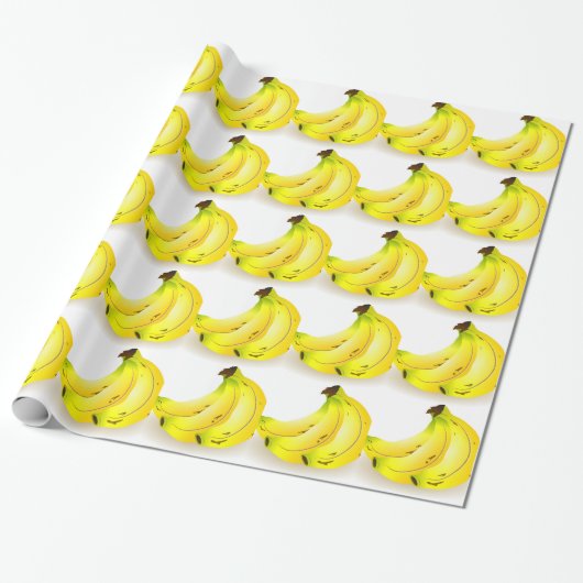 Bananen Cadeaupapier (Uitgerold)