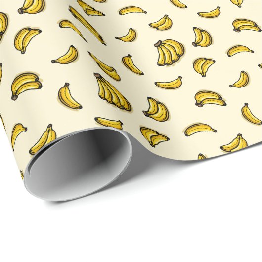 Bananen Cadeaupapier (Rol Hoek)