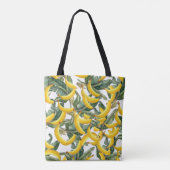 Bananen Canvas tas | Grappig Fruit Kostuum Accesso (Achterkant)