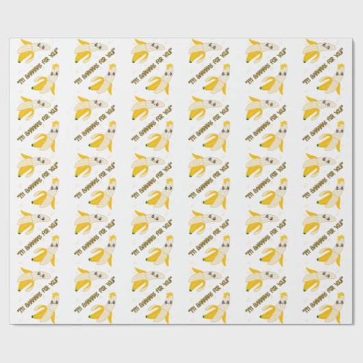 bananen citaat cadeaupapier (Vlak)