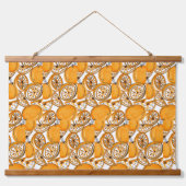 Bananen, citroenen en appelen hangend wandkleed (Voorkant)