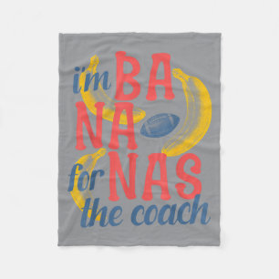 Bananen Coach Grappig Sportteam Pun Fleece Deken