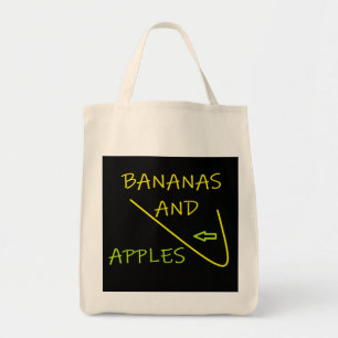 Bananen en appels ontworpen mode winkelen tote bag