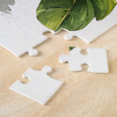 Bananen en hun groene bladeren legpuzzel (Zijkant)
