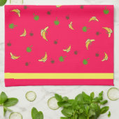 Bananen en palmen theedoek (Gevouwen)