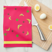 Bananen en palmen theedoek (Quarter Fold)