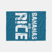 Bananen en rijst fleece deken (Voorkant (Horizontaal))