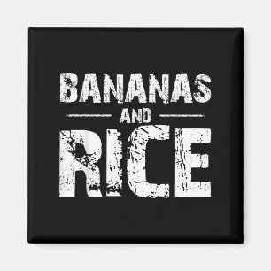 Bananen en rijst  magneet