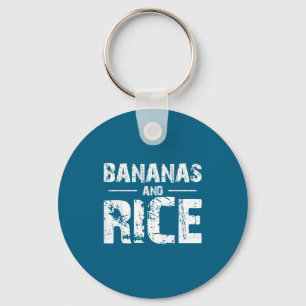 Bananen en rijst  sleutelhanger