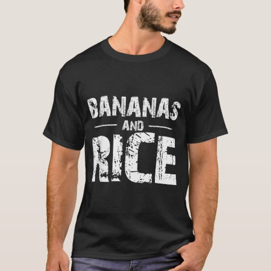 Bananen en rijst t-shirt (Voorkant)